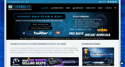 Desktop Screenshot of djtimeruler.com